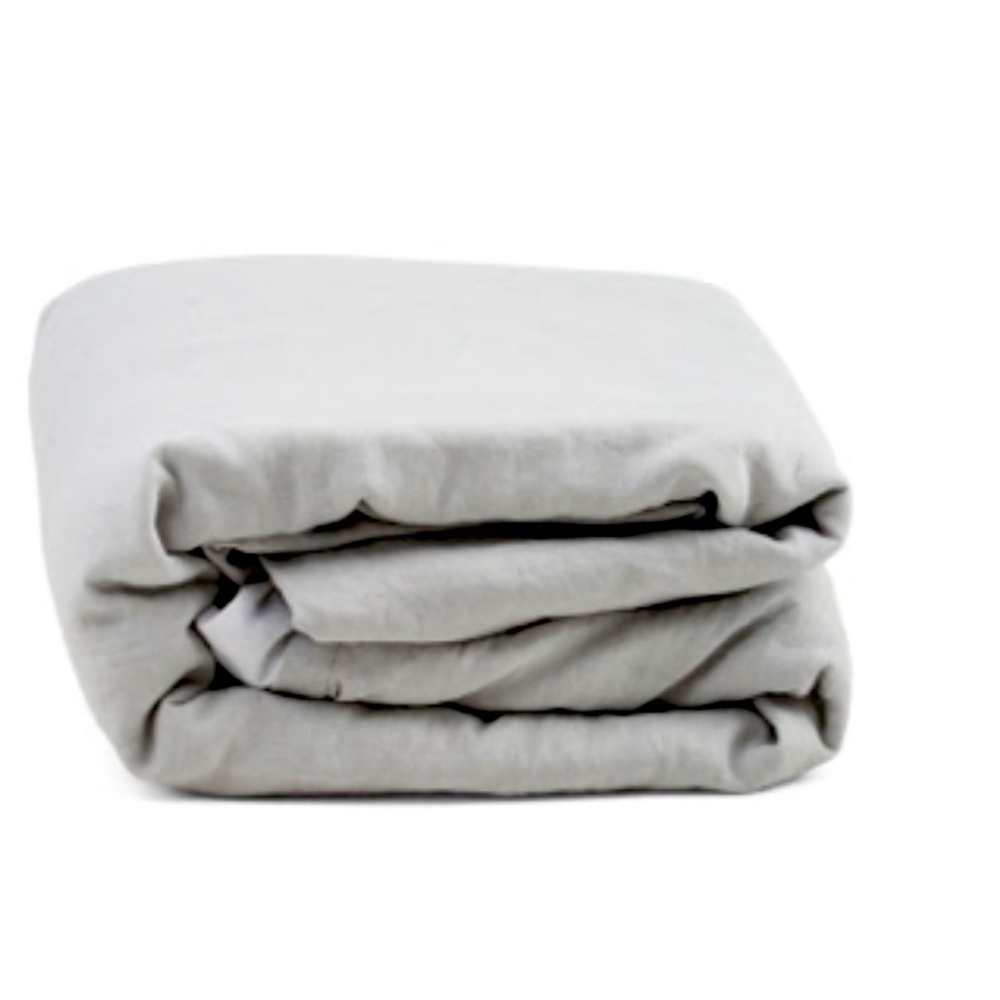 100% linen solid reversible duvet set